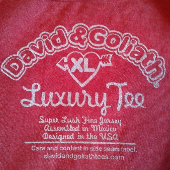 David and Goliath T Shirt XL - Picture 6 of 7